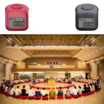 Clicker Finger Ring With Lock Function 9 Channels Hand Tally Counter Portable Prayer Counter-Y41A