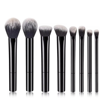 8pcs Pro Makeup Brush Set - Soft, Premium Synthetic Hair, Cruelty-Free, Easy to Clean, Foundation, Blush, Eyeshadow, Cosmetic