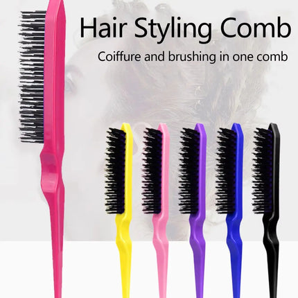 Professional pointed tail hair comb, durable ABS plastic handle, suitable for home hair styling, special for real hair wigs