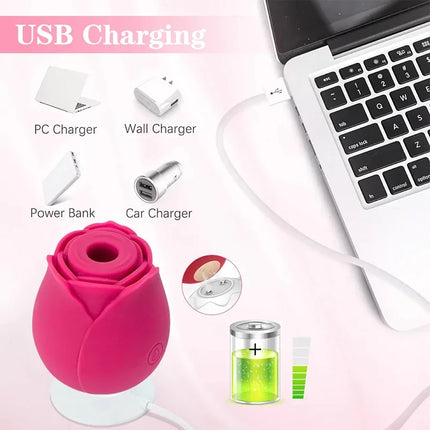Rose-toy Swing Tongue Licking Vibrator Female Powerful Oral Nipple Clitoris Stimulator Massager Adults Goods Sex Toys for Women