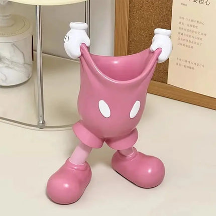 Viral Pants-Pulling Pen Holder | Vanity Organizer & Desktop Toy (Brushes/Eyebrow Pencils Storage)