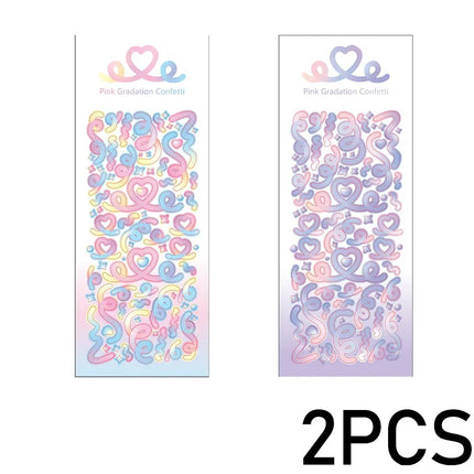 1PCS New Cute Kawaii Deco Stickers Korean Stickers Photocard Decor Kpop Decorative Toploader Scrapbooking Stickers Y 2k Samll