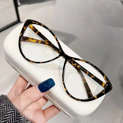 Ladies Retro Anti-blue Myopia Glasses Vintage Ultralight Minus Diopter Glasses Eyewear Women Trendy Cat Eye Frame Eyeglasses