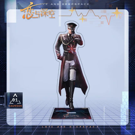 Game Love and Deepspace Caleb Acrylic Stand Model Keychain Brooch Cosplay Figure Badge Accessories Backpack Desk Decor Fans Gift