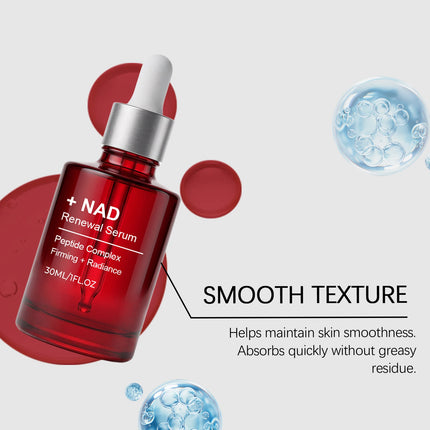 NAD+ Peptide Lifting Serum Anti-Aging Reduce Fine Lines Boosts Skin Elasticity Tighten Pores Brightening Glowing Facial Essence