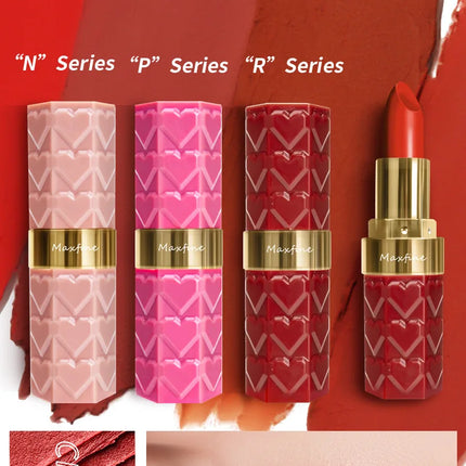 Nude Matte Lipsticks 4 Colors Waterproof Long Lasting Lip Stick Not Fading Sexy Nude Red Pink Velvet Lipsticks Makeup Cosmetic