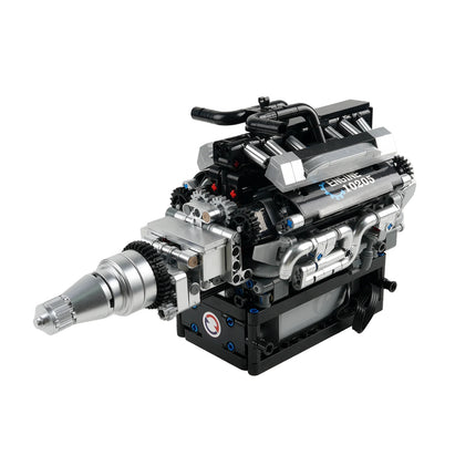 Simulation Scale Cars W16 Engine Model Building Blocks with Motor Driven V8/V12 10088/10131 Assembly Ornaments MOC Bricks Gifts