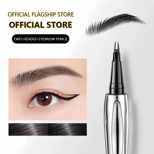 [Limited-Time Promotion] Two-pronged eyebrow pencil, waterproof and long-lasting, prevents smudging, natural makeup effect
