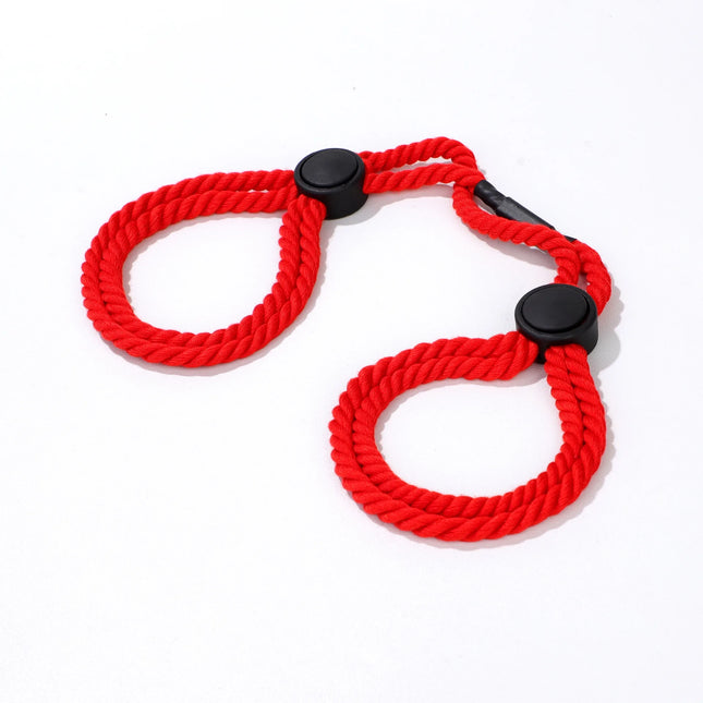 Adjustable Rope Handcuffs Erotic Slave BDSM Bondage Restraint Rope Ankle Cuffs Fetish Flirt Sex Toys for Women Men Adults Games