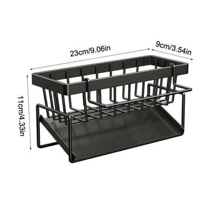 Sponge Drainer Rack Stainless Kitchen Organizer Bathroom Sink Rack Soap Holder Organizer Rack