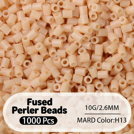2.6mm Bulk Black&White Color Series Perler Beads Refill Pack 1000pcs Fusible DIY Art Craft Fuse Beads for Mosaic Puzzle