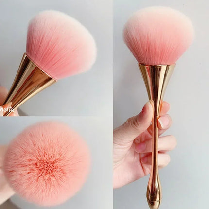 Rose Gold Powder Blush Brush Professional Make Up Brush Large Cosmetic Face Cont Cosmetic Face Cont brocha colorete Make Up Tool