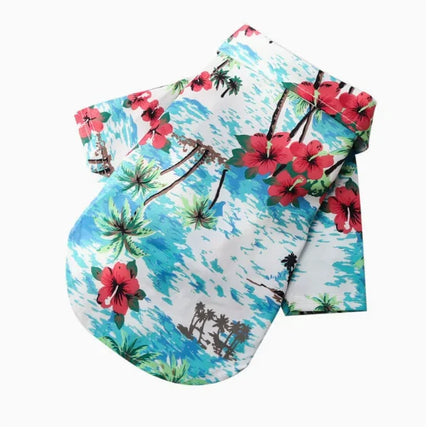 Hawaiian Style Pet Dog Clothe Summer SandBeach Dog Shirts for Small Medium Dogs Puppy Cat Clothing Ropa Perro Pug French Bulldog