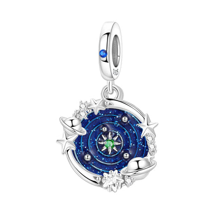 Orstarry Charm Silver 925 Beads Blue Series Fit Bracelet Charms DIY Original Fashion Pendants For Women Jewelry Trendy Gifts