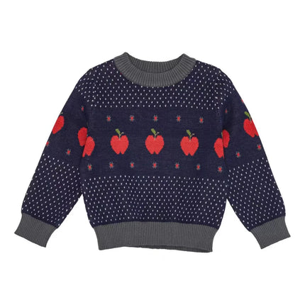 2025 Autumn Winter Kids Sweaters Baby Knit Cardigan Jacket Vest Strawberry Girls Princess Dress Long Sleeve Tee Shirt Pant Cloth