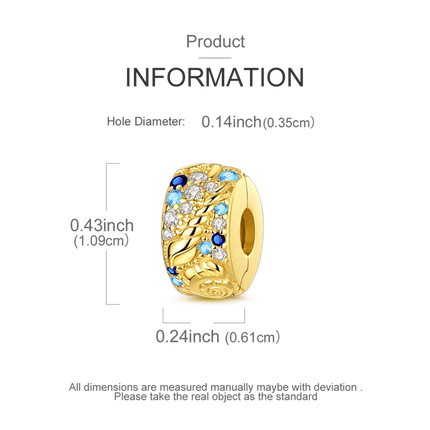 Gold Series DIY Charms Bead Original 925 Sterling Silver Inlaid Zirconium Sun Leopard Pendants Fit Bracelet Jewelry Gift Marking