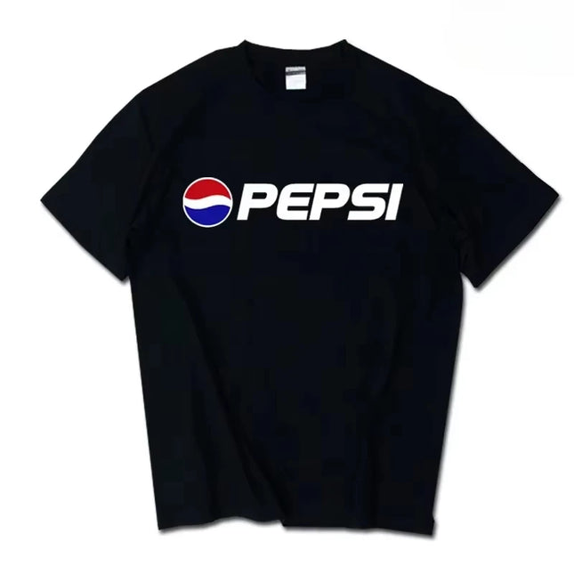2026 Summer New INS Pepsi Cola Sprite Coca-Cola Joint T-shirt Men Women Loose Cotton Couple Short Sleeve Tops T Shirts