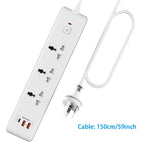 3 outlet  with USB / AU