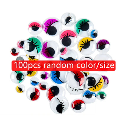 Children Handicraft Toys Black & White Eyes Sponge Patch Geometry Triangle Square Circle Stickers Children Craft Toys TMZ