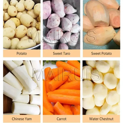 LXT Automatic Potato Rumbler Peeler and Carrot Peeling Machine Fruit Vegetable Processor Taro Peeling Machine