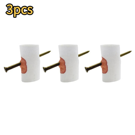 Fake Nail Through Finger Prank Toy Kids Novelty Magic Friend Halloween Scare Trick Joke Toy Practical Fool Jokes Gags