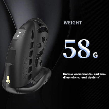 Intelligence Chastity Cage Men's Sm Conditioning Abstinence Plastic Penis Lock with Urethral Blockage Remote Control