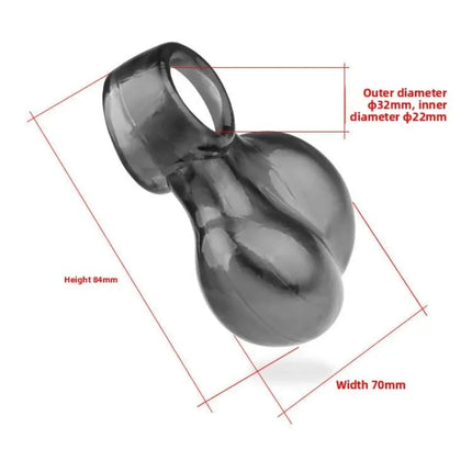 Soft Testicle Toys Male  Bondage Set Chastity Devices Scrotal Restraints Trainer Kit BDSM Cock Training  Adult Sex Toys Black18+
