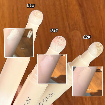 Soft Plush Head Concealer Pen Detail Covering Dark Circles Even Skin Tone Brightening Oil Control Foundation Face Holding Makeup