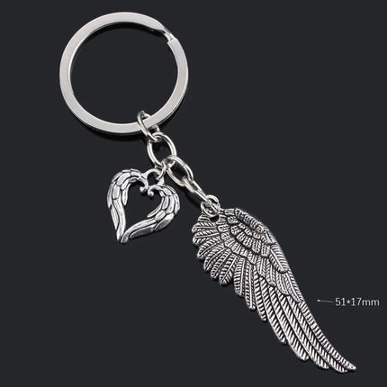 Fashion Animal Women Keychain Car Moon Cat Dog Love Heart Key Chain Friends Gift Jewelry Bag Pendant Wing Evil Eye Angel Turtles