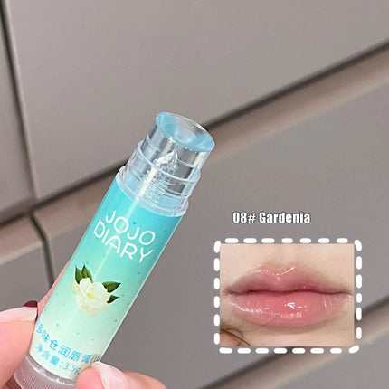 Coconut Hydrating Lip Balm Transparent Colorless Grape Apple Fruity Lip Care Moisturizing Anti-Dry Peach Jelly Lip Balm Makeup