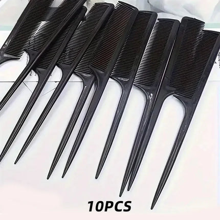 5pcs Rat Tail Comb Set, Distribution Styling Hair Comb, Edge and Back Brushes to Smooth Hair，Special for real hair wigs