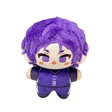 Mini Anime Plush Keychains Michel Caesar Mikage Reo Nagi Seishiro Chigiri Hyoma Bachira Meguru Cute Stuffed Starfish body Doll
