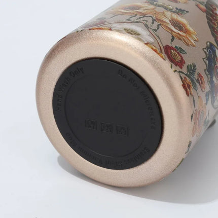 300ml Retro Chinese Style Golden Peacock Insulated Cup Portable Creative High Beauty Water Cup 316 Stainless Steel Cup