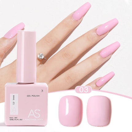 AS 1pc 15ml Bright Yellow Gel Nail Polish Starter Pure Soak Off No Wipe Nail Gel Polish Varnish Suitable For All Seasons