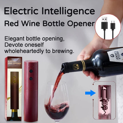 Electric Bottle Opener Rechargeable Automatic Red Wine Cork Opener One-Button Wine Tools Kitchen Products Household Necessities