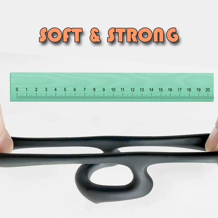 6pcs Silicone Penis Rings Set for Men Erection Enhancement Male Chastity Cock Rings Ejaculation Delay Adult Sex Toys