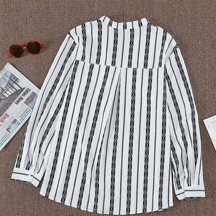 Women's plus size shirt summer chic elegant shirt casual women's fashionable shirt
