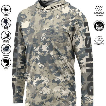 Fishing Shirt Hoodie,UPF 50+ Uv Protection Quick Dry Tops Breathable 2025 Outdoor Moisture Wicking Jersey Fishing Apparel shirts