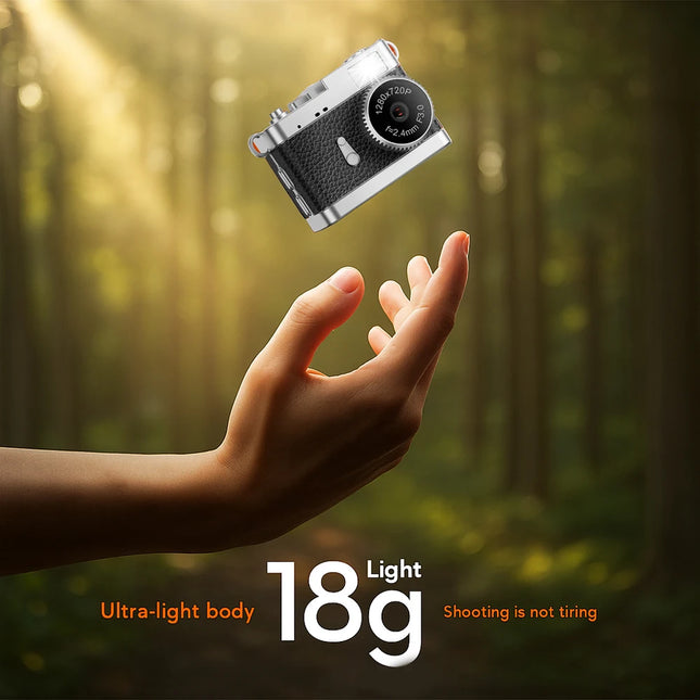 Magecam Retro Camera 720p Portable Vintage Very Small Camcorder 0.96 Inch Screen CCD Mini Camera Indoor Outdoor Support TF Card