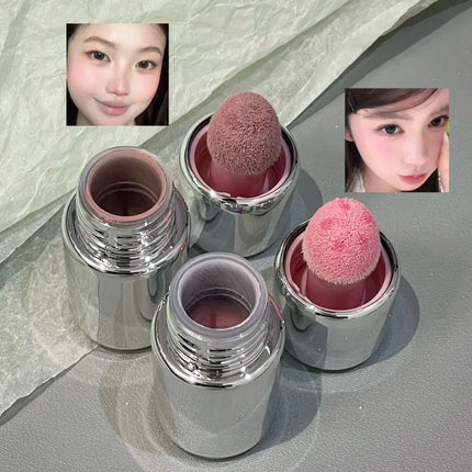 Low Saturation Matte Liquid Blush Water Light Cheek Cream Smooth Blush Big Sponge Brush Head Easy To Apply Natural Rouge Makeup