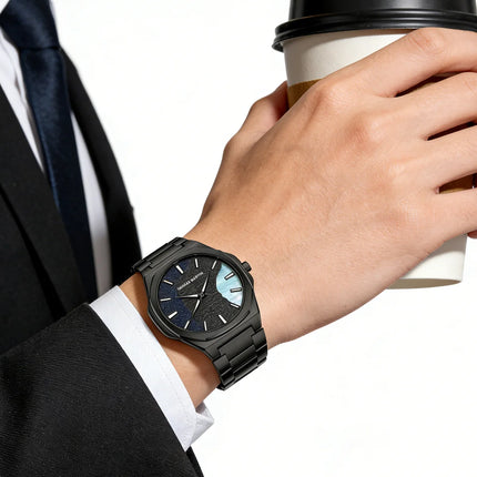 Men Watches Business Stainless Steel Interchangeable Straps Clock UltraThin Japanese Quartz Movement 1Set Men Watch Reloj Hombre