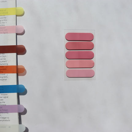 100 Sheets Transparent Sticky Notes Self-Adhesive BookMarker Annotation Reading Book Clear Tab Kawaii Cute Stationery