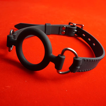 Medical Silicone Mouth Gags,BDSM Ring Gags,Sex Toys for Couples,Adult Games,Submissive Role Play,Bondage Restraints