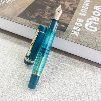 Wing Sung 630 Brief Fountain Pen Iraurita Nib 0.5~0.7mm Nib Piston Resin Gold Clip Pen Stationery Business Gifts Writing