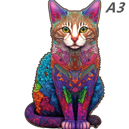 Chameleon Wooden Animal Jigsaw Puzzles for Adults Kids Interactive Games Birthday Gifts 3d Educational Toys Elephant