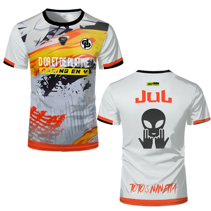 90 Minutes Series MM9 JUL Football Shirt Men's Summer Outdoor Sports Quick-drying Jersey Oversized Fitness Training T-shirt