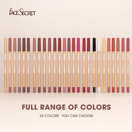 Face Secret Artist Shape Sculpt Lip Liner Pencil Set, Weightless Precise Liner with Super Soft Blendable Texture Matte Soft
