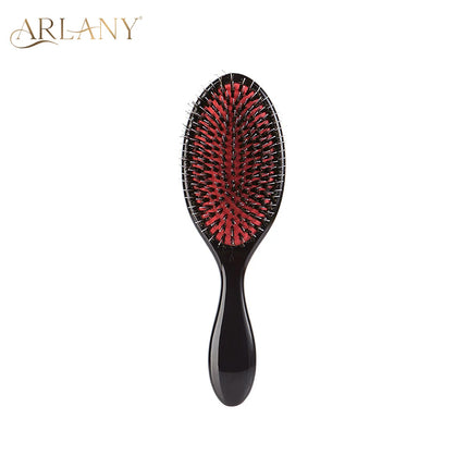 Boar Bristle Hair Brush Nylon Teeth Hair Extension Brush for Women Girl Matte Cushion Brush Hair Styling Smoothing Detangling