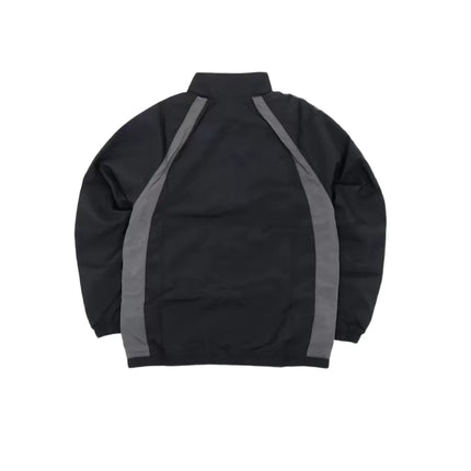 Nike Jordan Unisex Zipper Jacket – Black, Color-Blocked, Stand-Up Collar, Logo Print, Comfortable & Durable DX9368-011