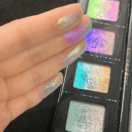 DRAMO Chameleon Eyeshadow Highly Pigmented Overlay Gradient Ayering Laser Optical Iridescent Eye Makeup 6g